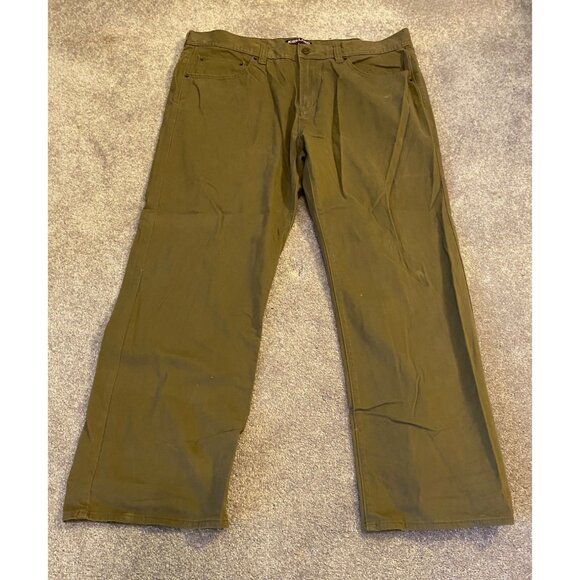 Kirkland Khaki Pants Signature Mens 5-Pocket Brushed Cotton Twill  40x30 - Picture 1 of 12